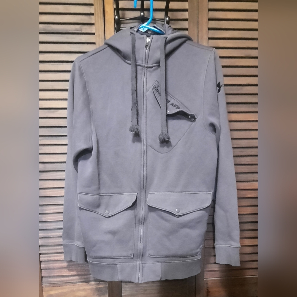 Under Armour Gray Zip-Up Hoodie